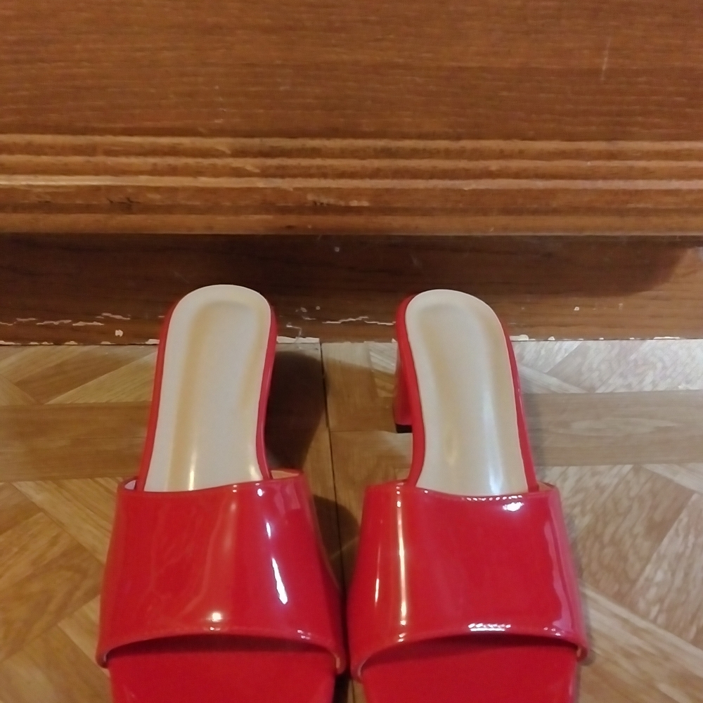Red Women's Slide Sandals